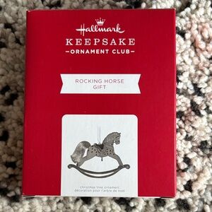Hallmark Keepsake Silver Rocking Horse Ornament